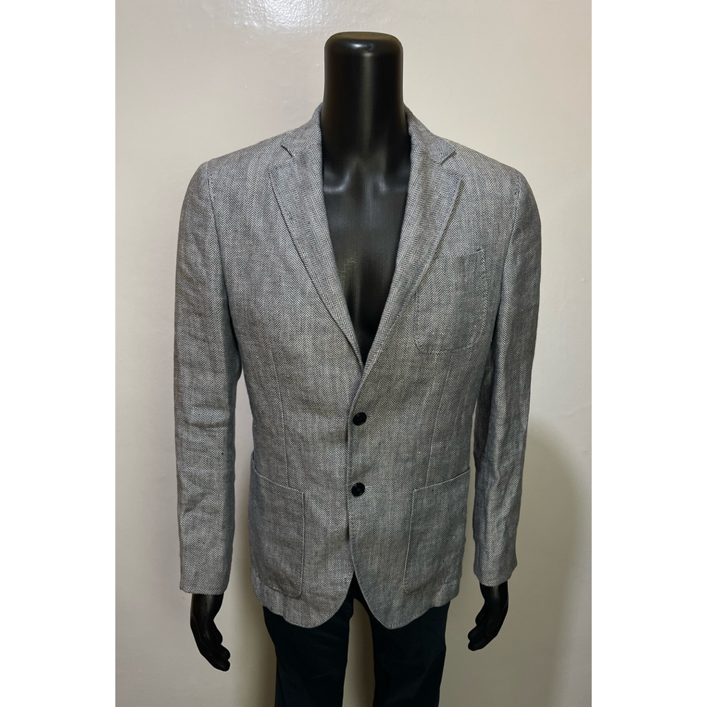 massimo dutti blazer abu jas casual m