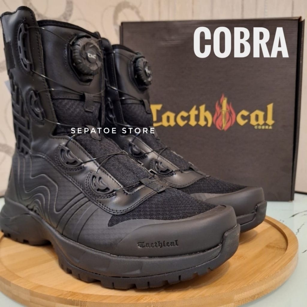 SEPATU PDL TALI PUTAR TACTICAL COBRA KULIT ASLI SEPATU PDL TALI PUTAR TACTICAL