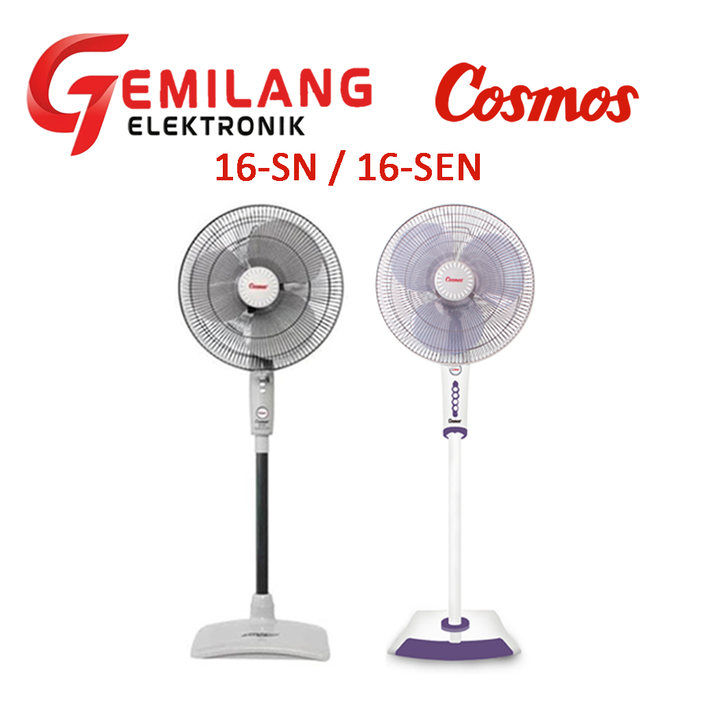 STAND FAN / KIPAS BERDIRI COSMOS 16-SN / 16-SEN KIPAS 16 INCH TWINO 2IN1 BERDIRI-DUDUK