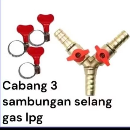 CABANG 3 SAMBUNGAN SELANG GAS LPG. PAKET