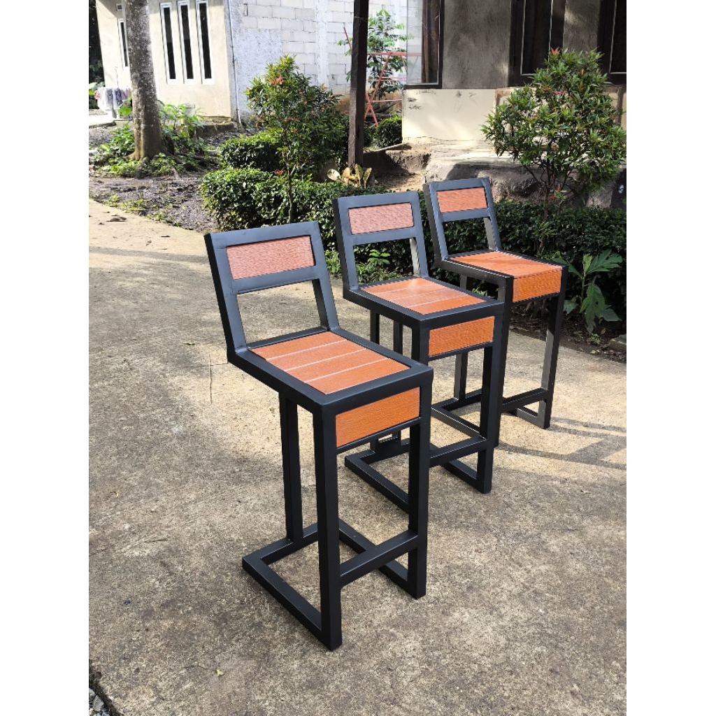 Kursi Besi Cafe Panjang / Kursi Besi Panjang / Kursi Besi Minimalis / Kursi Besi Cafe, Bar Murah