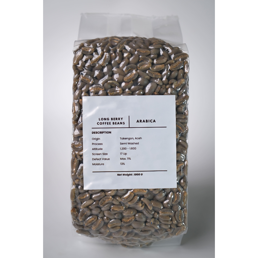 Green Beans Arabica Aceh Gayo Longberry (abyssinia)