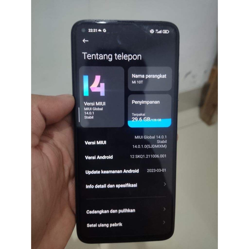 XIOMI MI 10 T 5G 8/128 / MI 10 T SECOND / MI 10 T MINUSAN