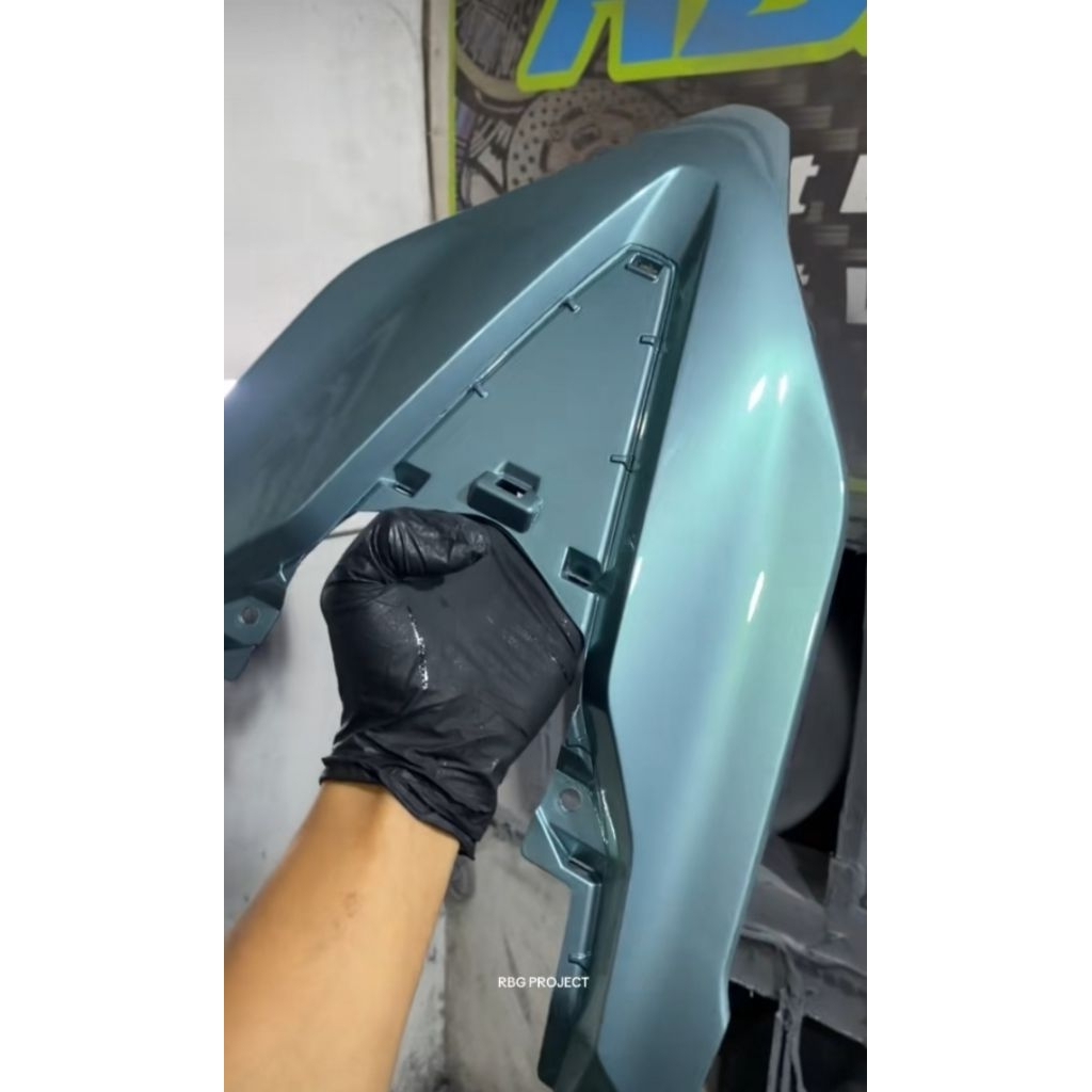 CAT PU WARNA VERDE SILVER |  CAT MOTOR | CAT MOBIL | CAT OTOMOTIF | CAT CUSTOM