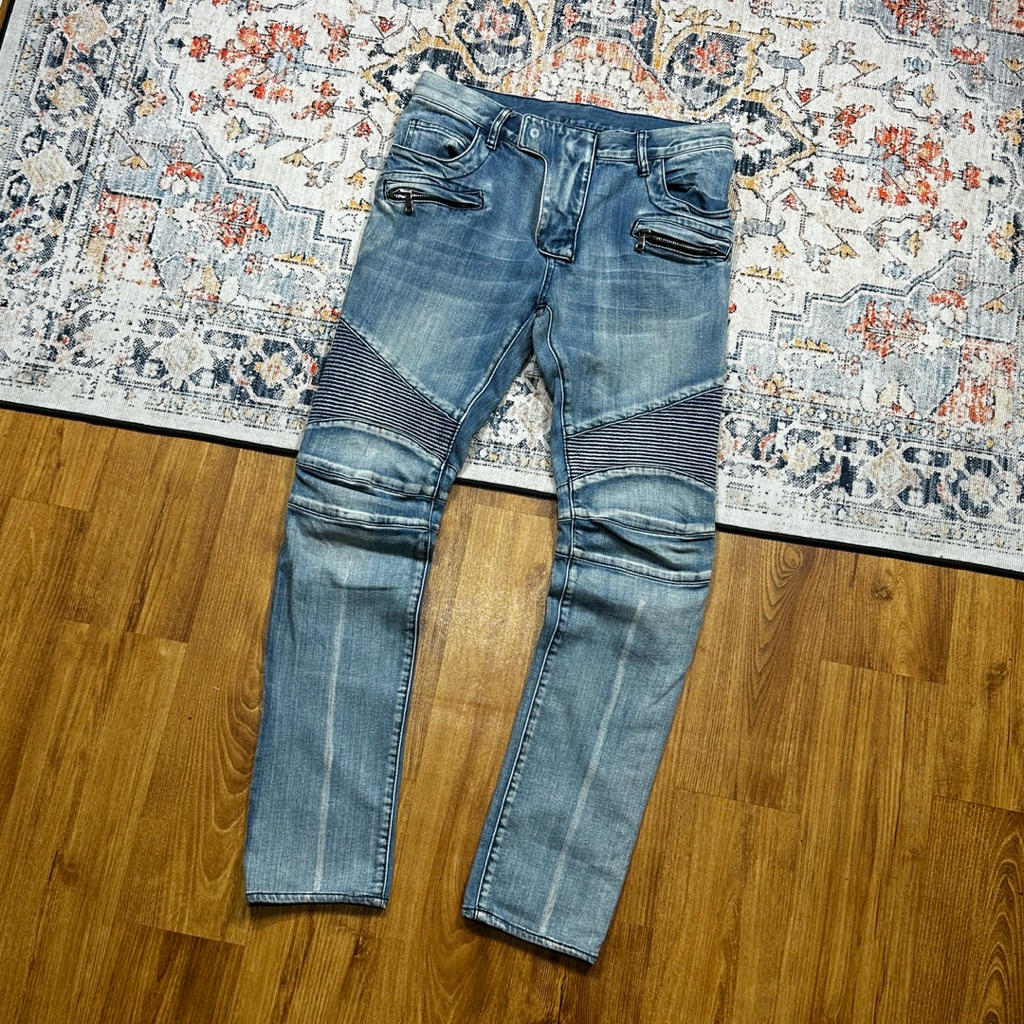 BALMAIN BIKER JEANS SECOND
