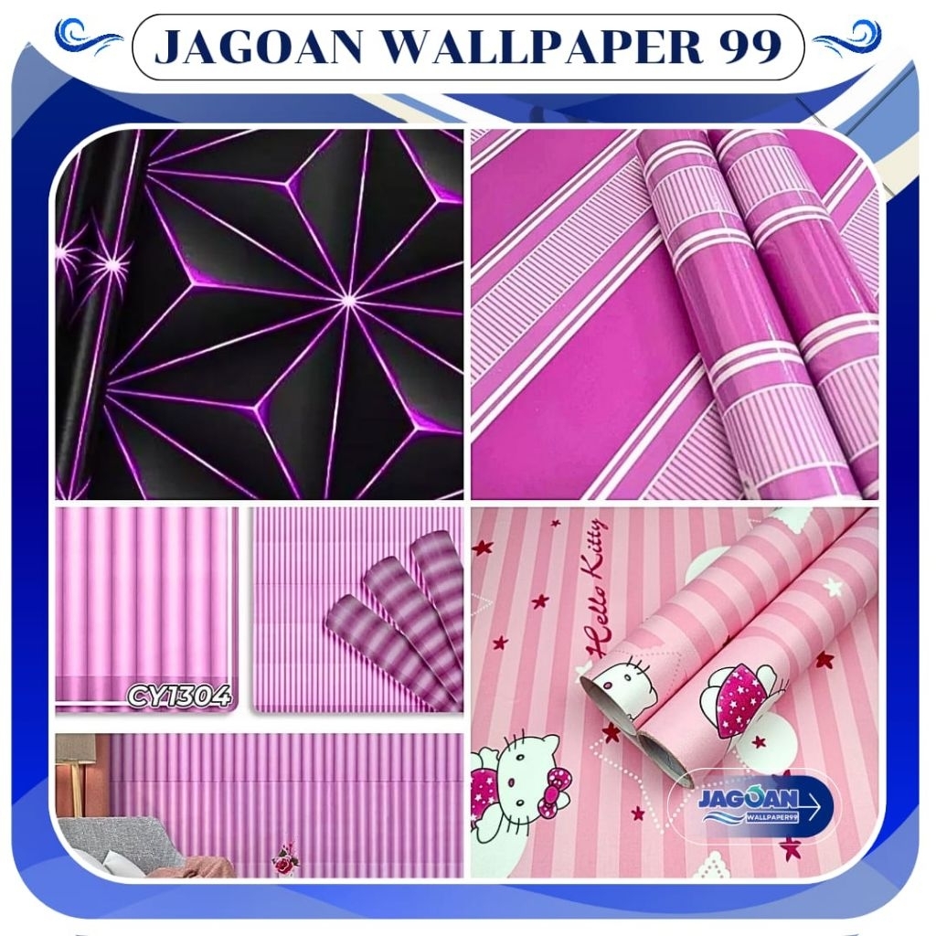 Wallpape Dinding Motif Hello Kitty Wallpaper Sticker Dinding Kamar Anak Motif Hello Kitty
