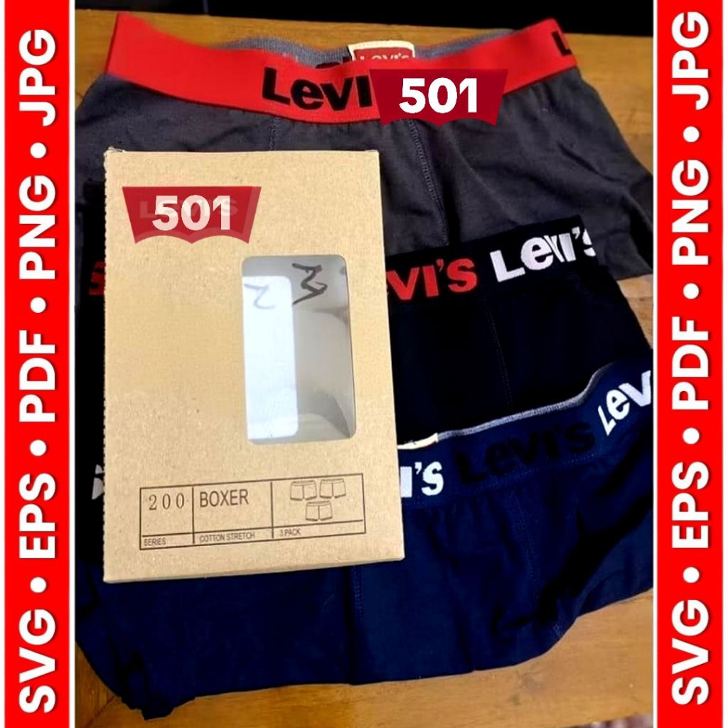 [ORI 1 BOX ISI 3 PCS] Celana Dalam Pria BOXER IMPORT PREMIUM LV'S 501