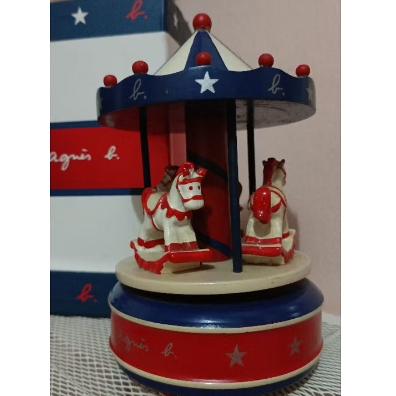 Preloved-Agnes B Wooden Carousel(Souvenir Pajangan)