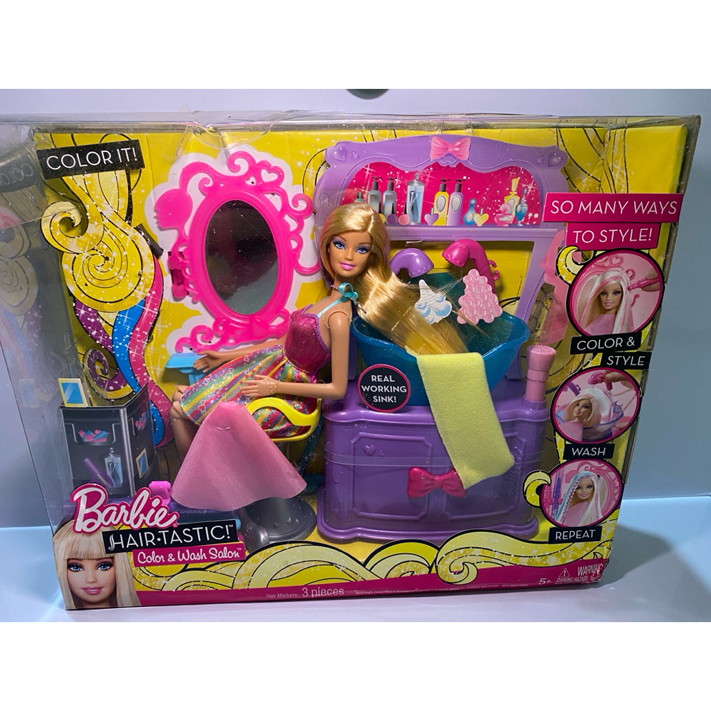RARE Barbie Hairtastic Color & Wash NFRB Vintage