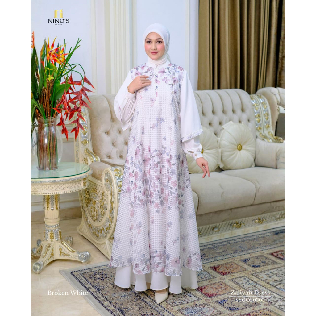 Zaliyah Ninos Design / Zaliyah Dres by Ninos / Gamis Ninos Mewah / Gamis Lebaran 2026 / Nino's Desig