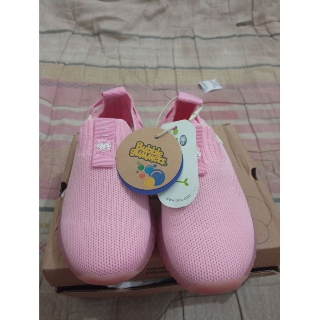 Sepatu bubblegummers putih LED BATA ORI