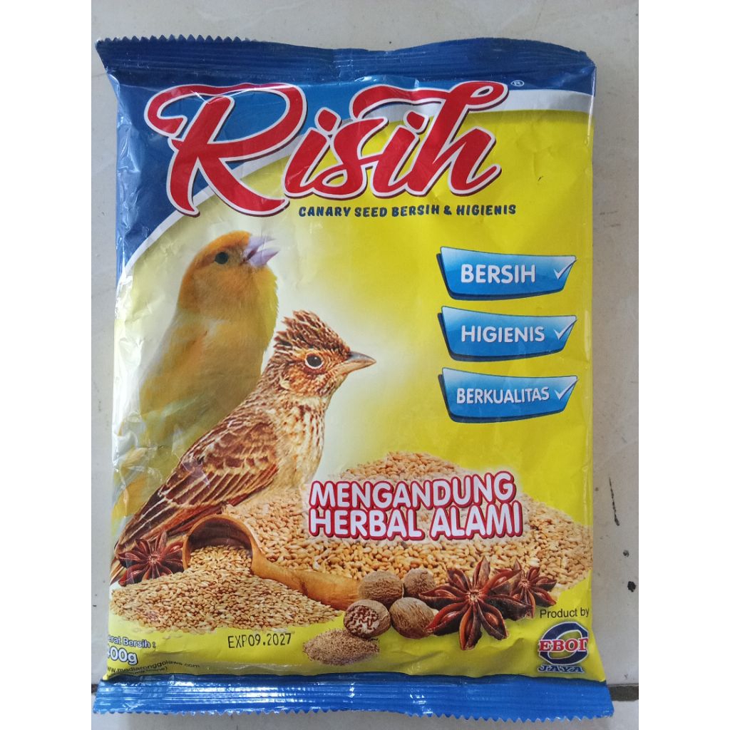 risih 400gr canary seed bersih dan higienis