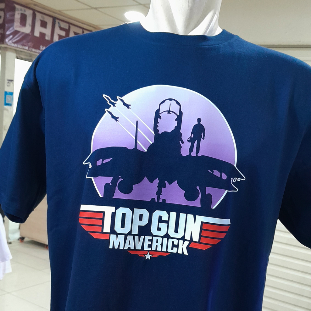 Baju kaos Top Gun Maverick pesawat tempur