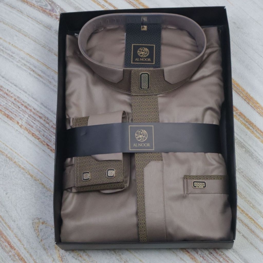 Jubah Alnoor Remaja Lengan Manset Premium