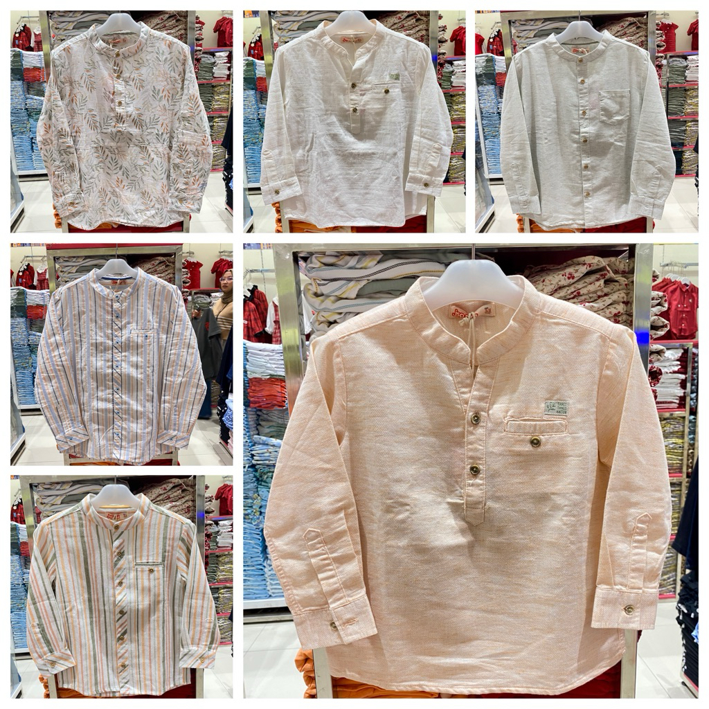 KEMEJA LENGAN PANJANG ANAK LAKI-LAKI ORIGINAL BRAND JSP BABY&KIDS (1-14th) J241