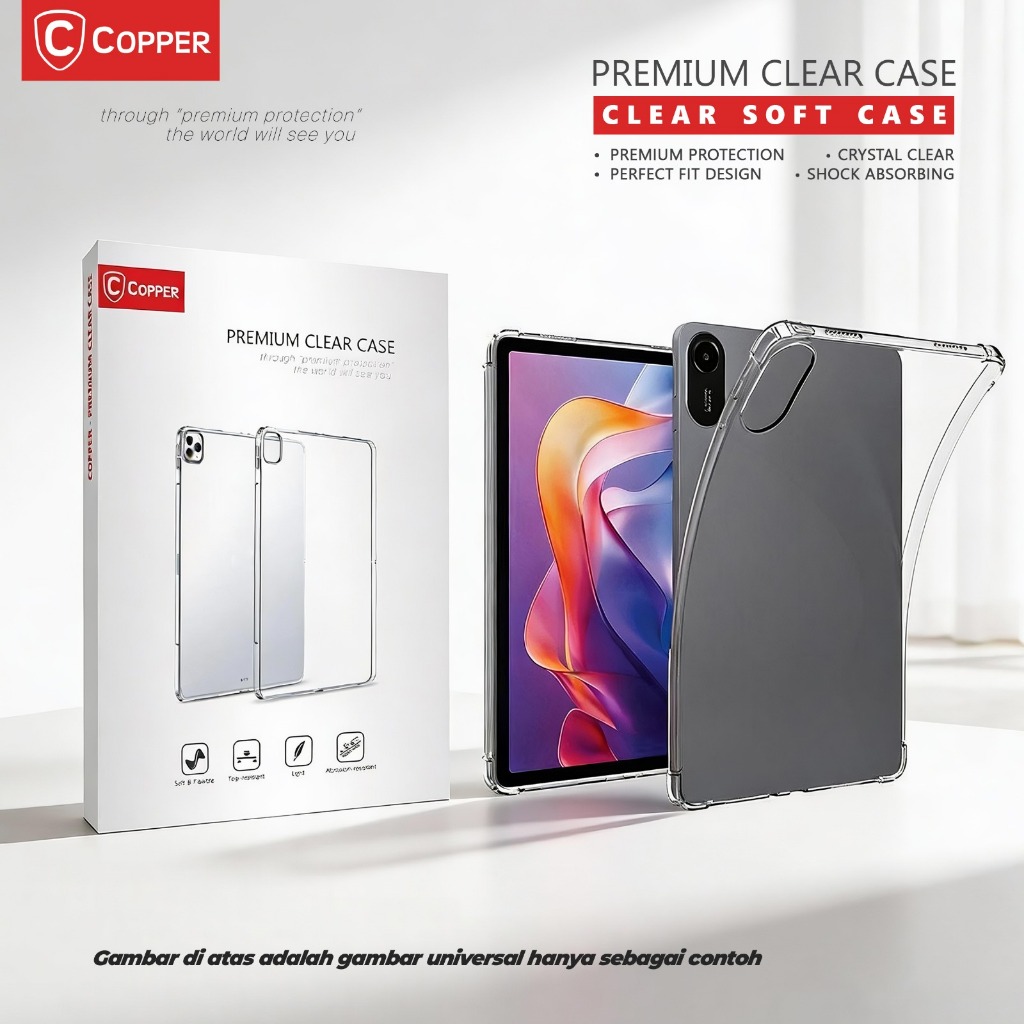 Copper For Samsung Tab A8 (P200/P205) 2019 | Softcase Bening / Clear Soft Case