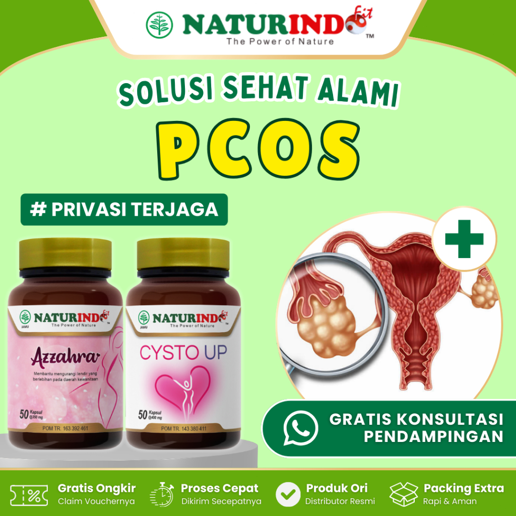 Solusi Sehat Bantu Atasi PCOS Polycystic Ovary Syndrome Sel Telur Kecil Program Hamil BPOM Halal
