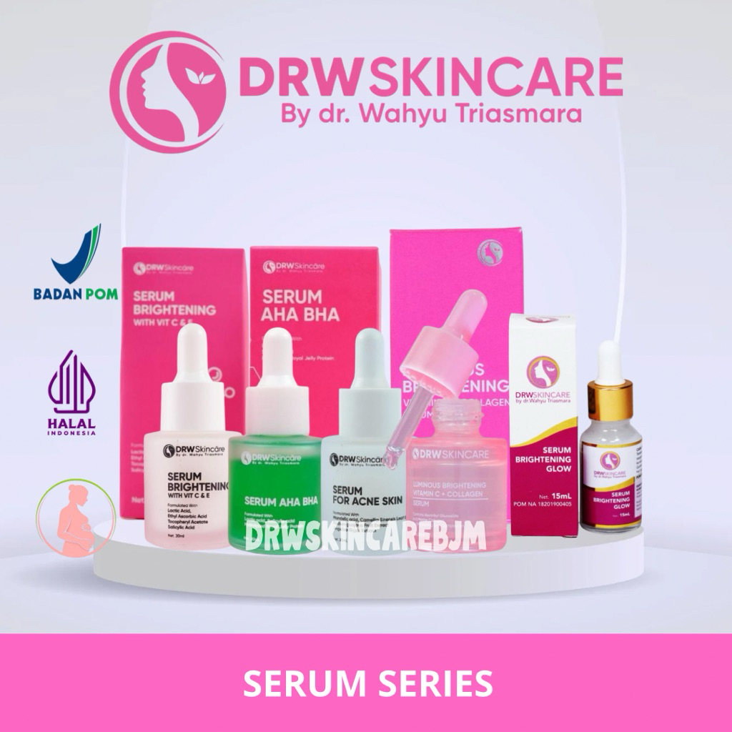 DRW SKINCARE - SERUM ACNE/FLEK HITAM/KUSAM/BEKAS JERAWAT/GLOWING/ANTI AGING/KERUTAN/FLEK HITAM