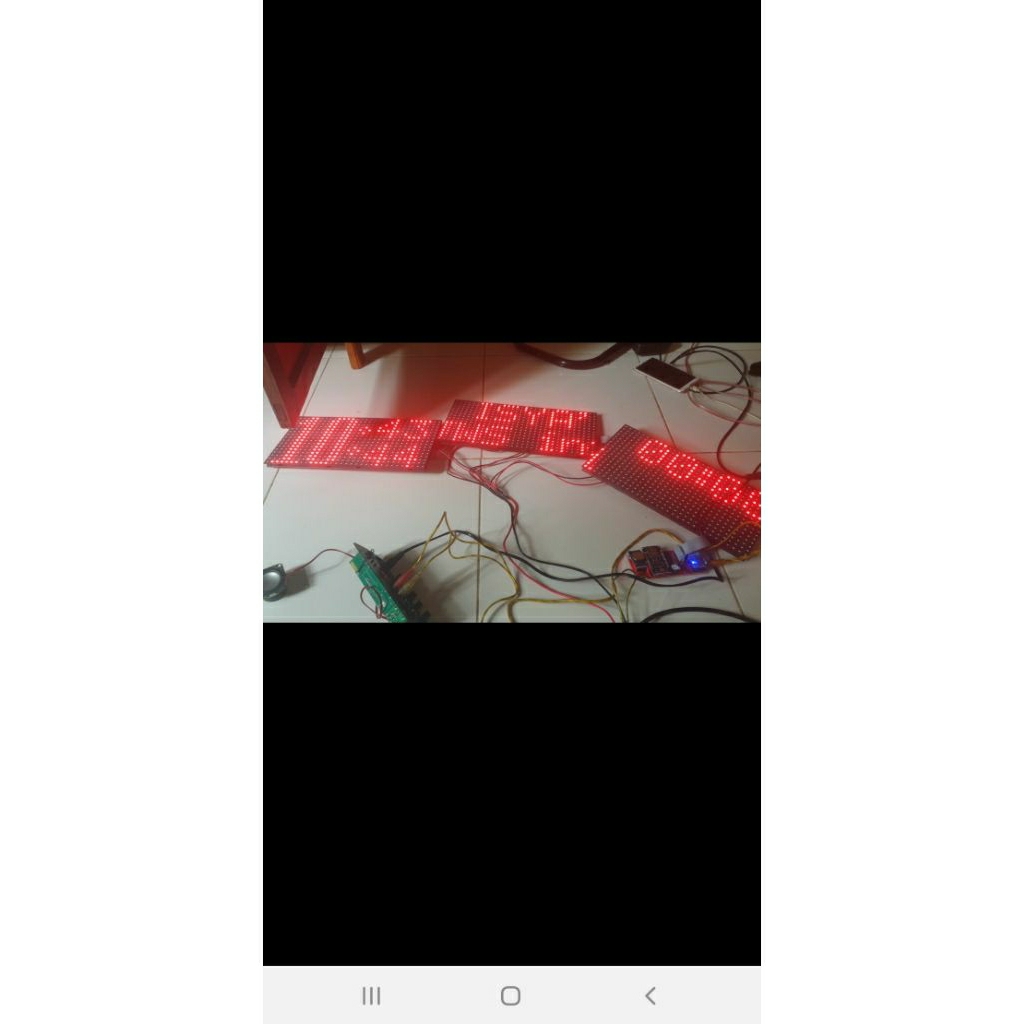 Kontroler JWS Khalifah Full Color RGB P5 Dan P10 Modul JWS Jam Digital Setting Wifi Controler Jam Wa
