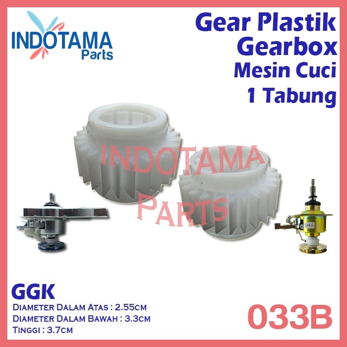 Plastik gear gearbox mesin cuci 1 tabung G-033B