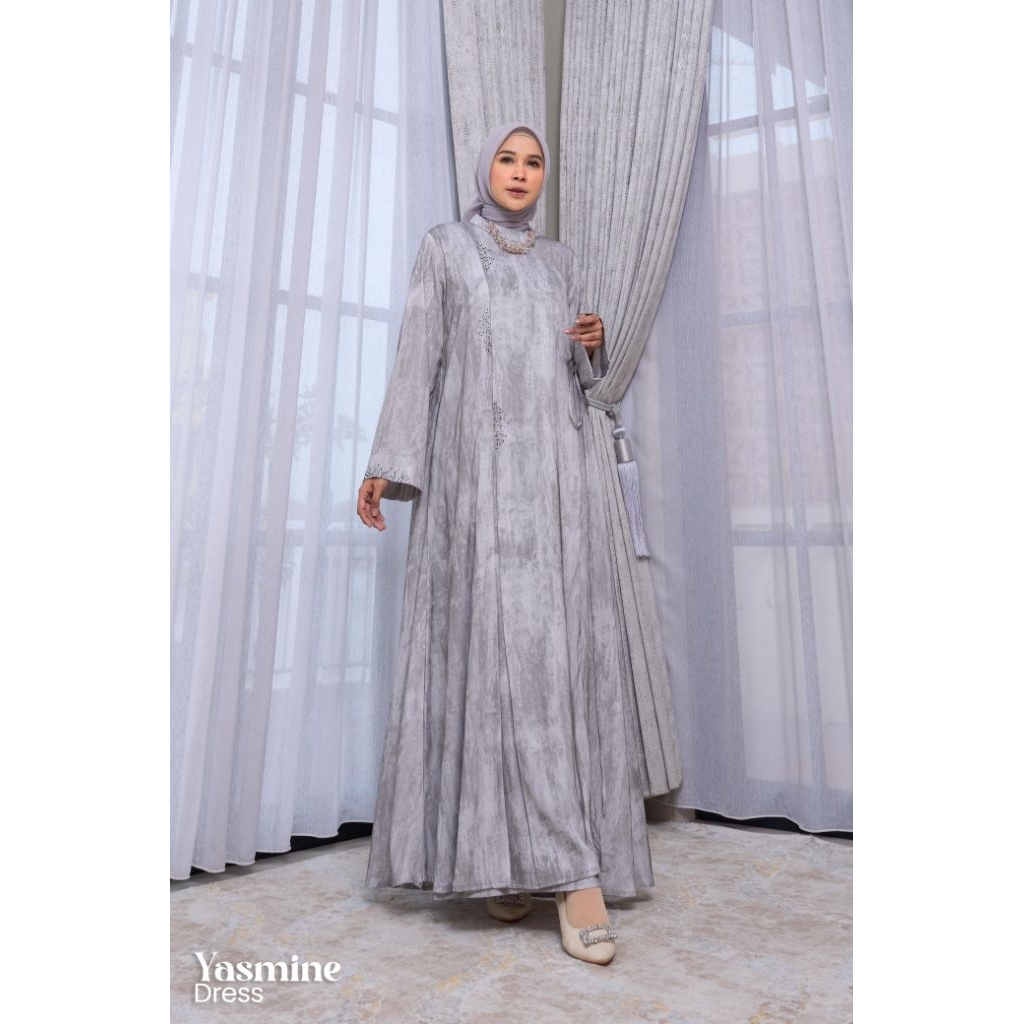 YASMINE DRESS by MAREVI ORIGINAL gamis mewah adem