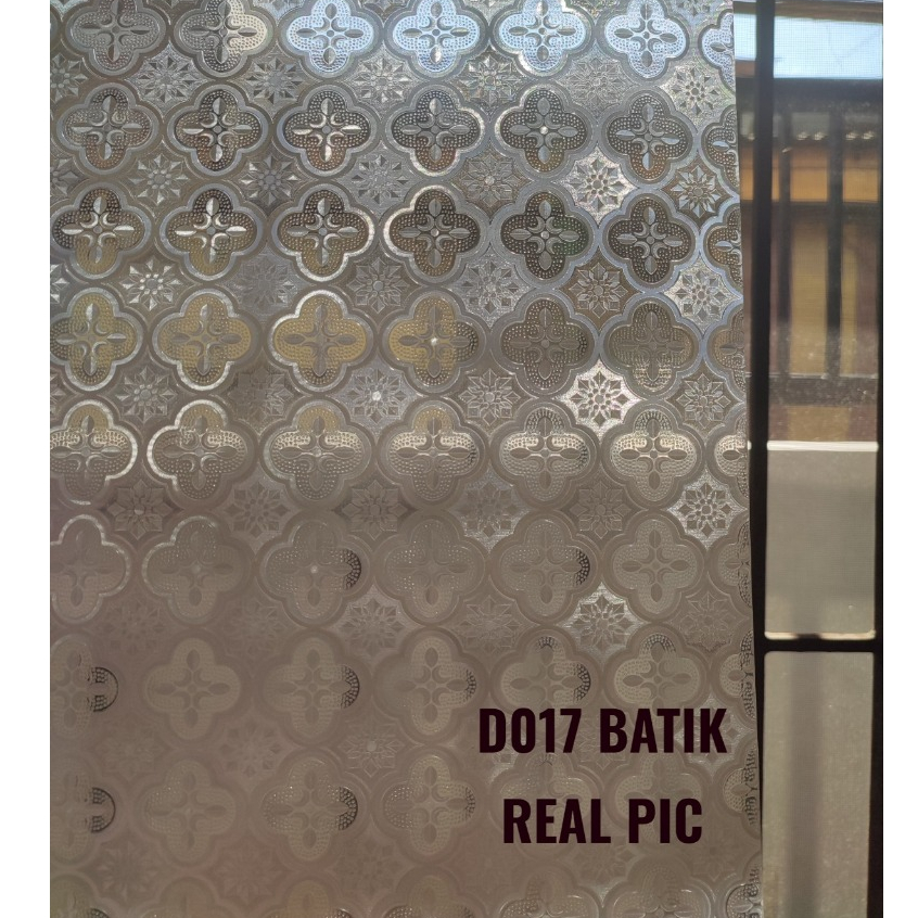 HS D017 BATIK STIKER KACA JENDELA WALLSTIKER KACA SANBLAST SUNBLAST KACA STICKER JENDELA PREMIUM