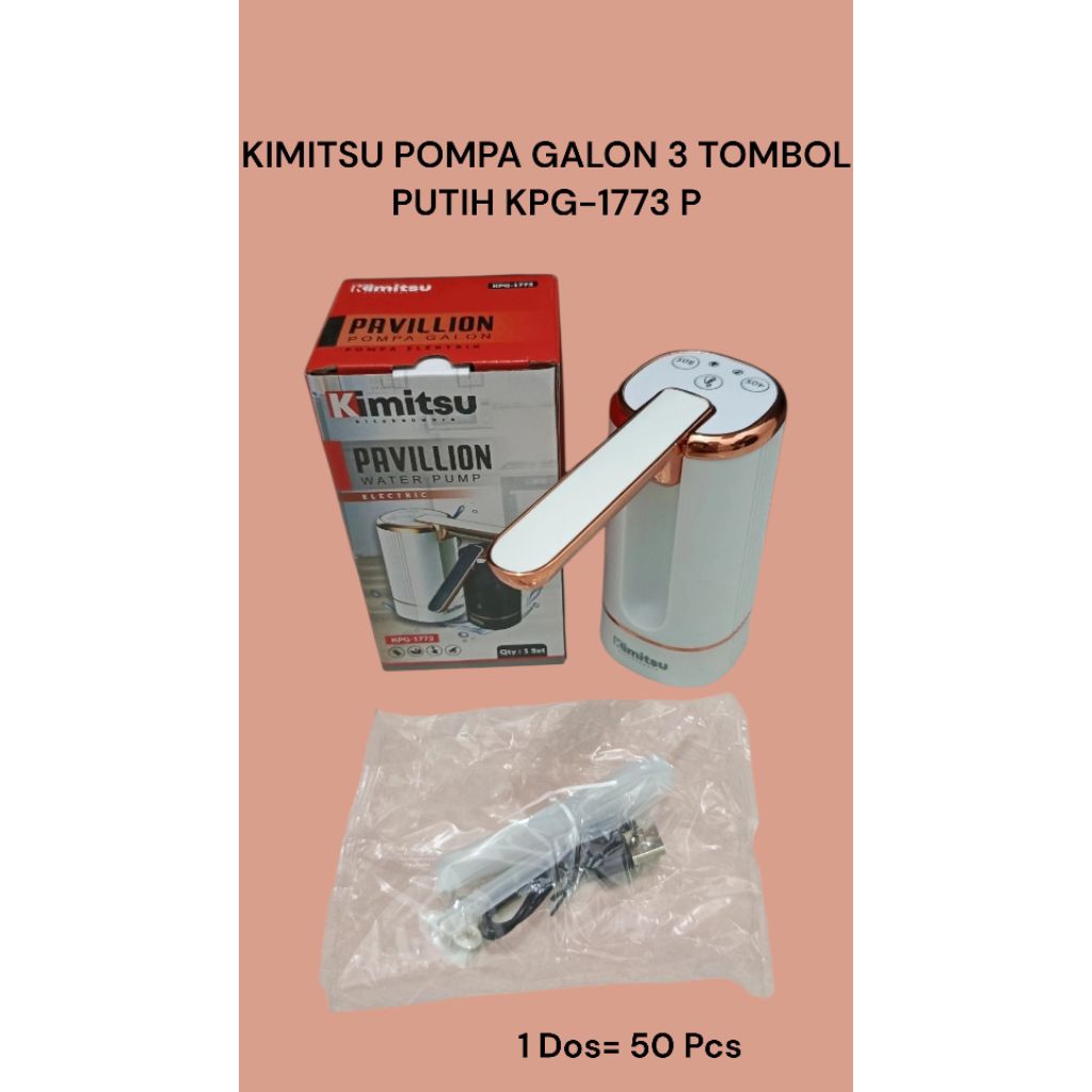 KIMITSU POMPA GALON 3 TOMBOL PUTIH KPG-1773P