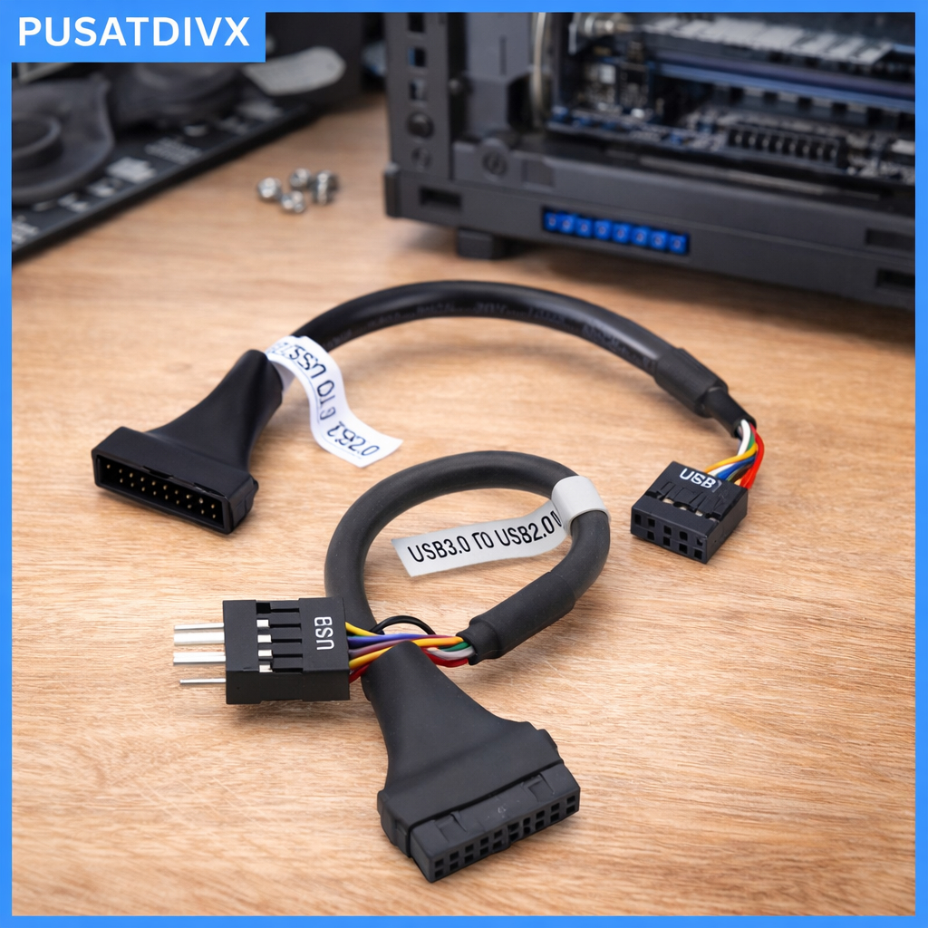 SANJI KABEL ADAPTER USB 2.0 9PIN MALE TO USB 3.0 20PIN FEMALE
