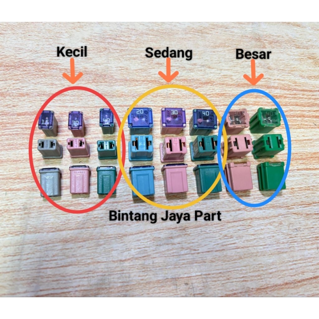 Original Sekring BESAR Universal Sekring Fuse Center Kotak 30A 40A-bintangjaya