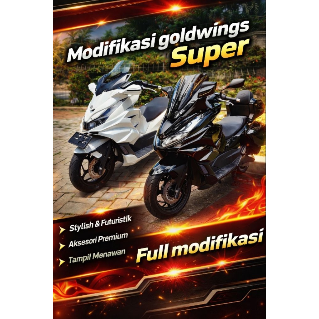 Modifikasi Goldwings Honda pcx 160 2021