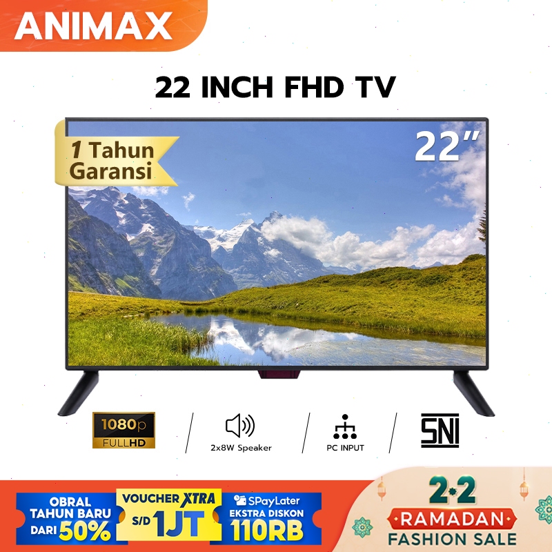 Animax TV Digital 24 inch 21/22/24/25 inch TV LED Digital 21 inch televisi LED