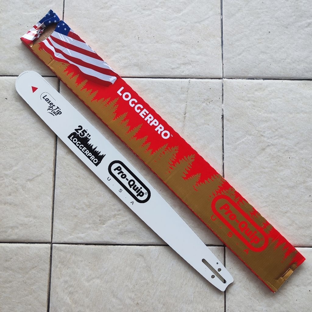 ProQuip Pro-Quip Loggerpro 25" inch Bar Polos Baja Laser Gergaji Potong Kayu Chain Saw Chainsaw Sens
