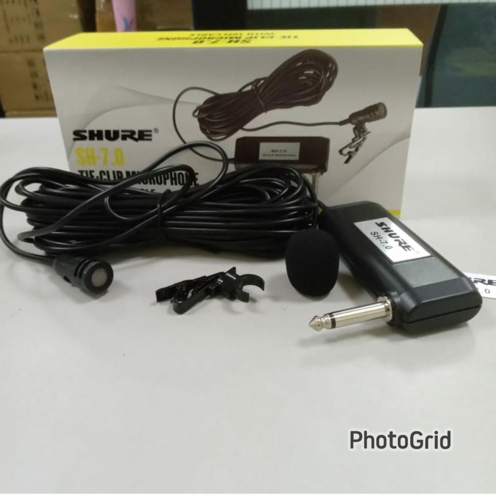Mic shure jepit kancing shure sh7.0 sh 7.0 terbaik