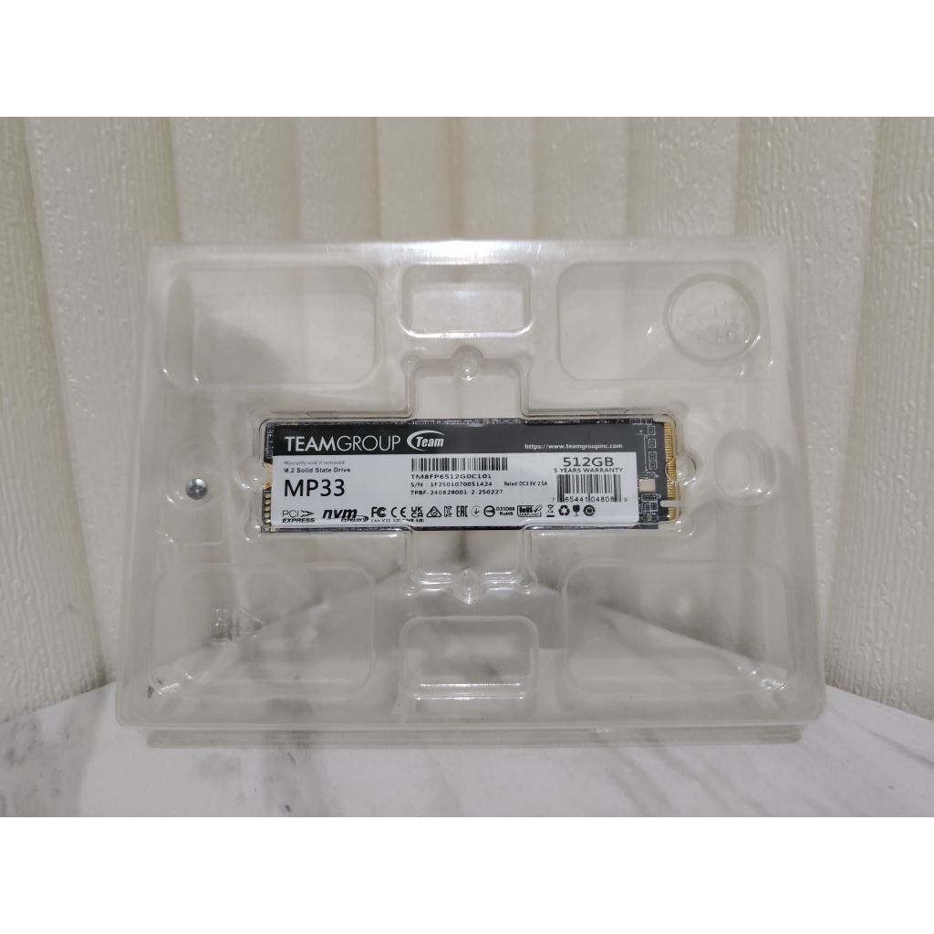 SSD NVME Team MP33 512GB