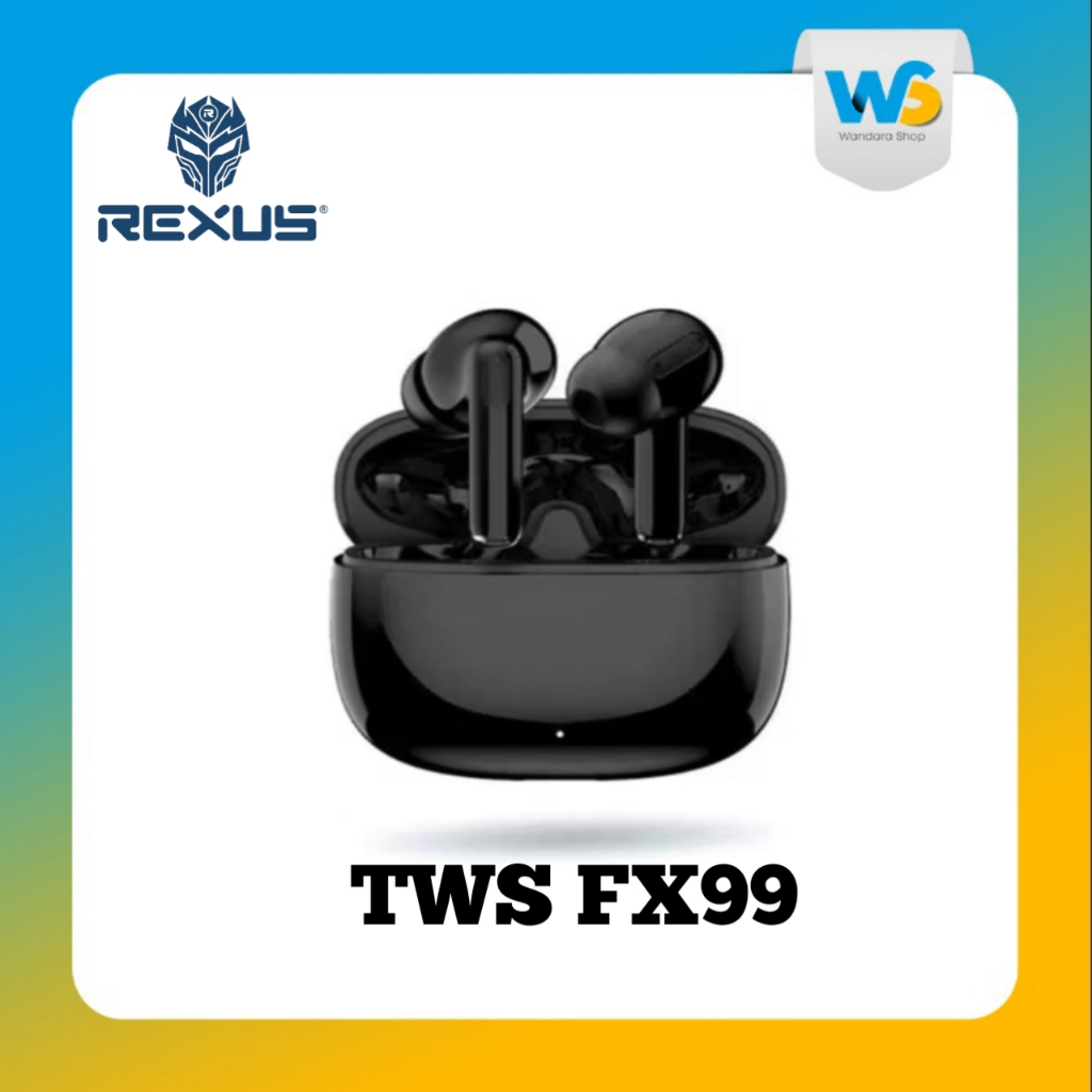REXUS Earphone Bluetooth TWS V5.4 FX99 Deep Bass & Support Voice