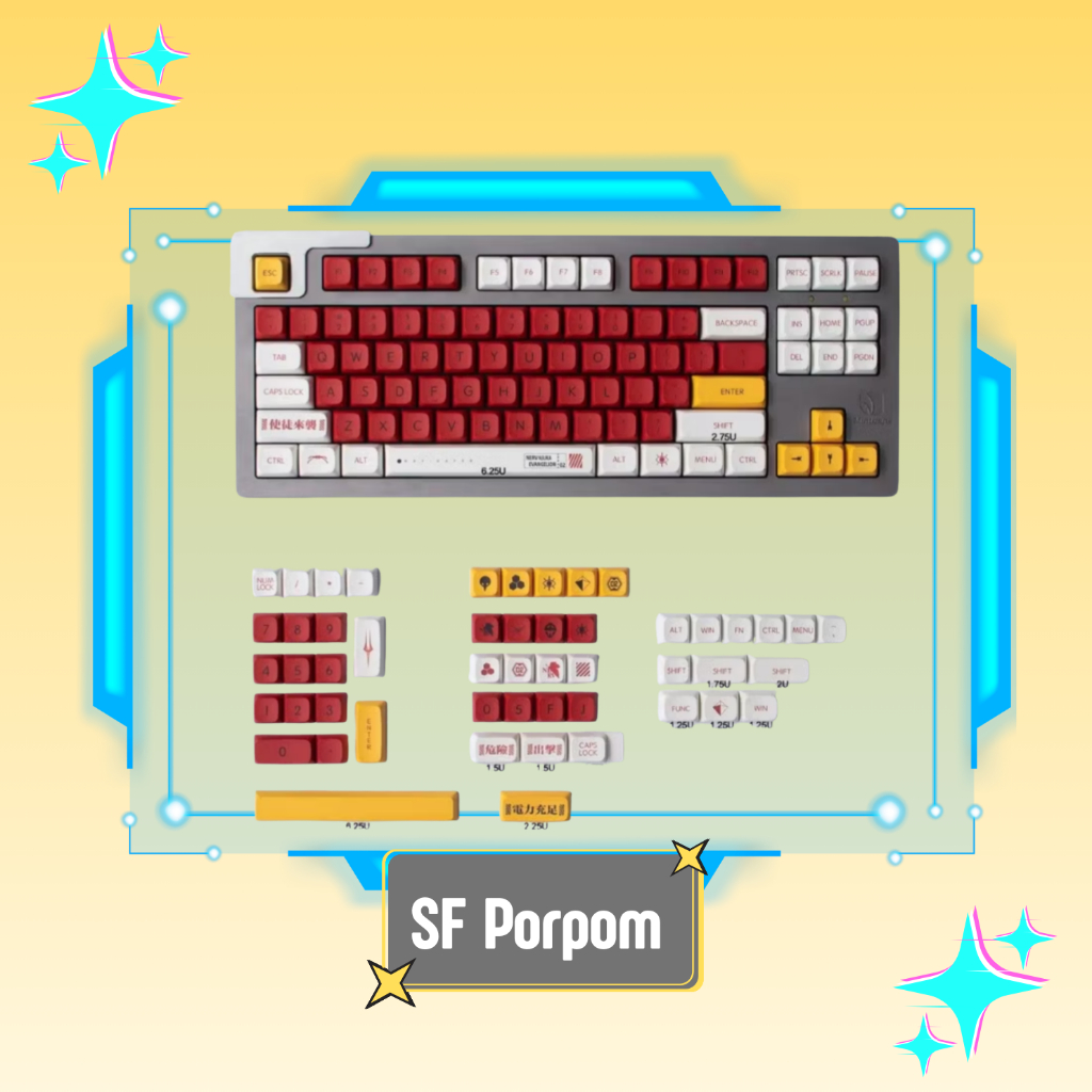 [Second] Keycaps keyboard XDA profile EVA-02