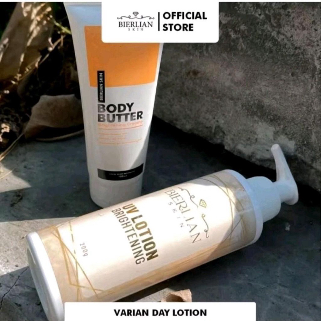 BIERLIAN WHITENING BODY SERUM & WHITENING BODY BUTTER (DAY LOTION)