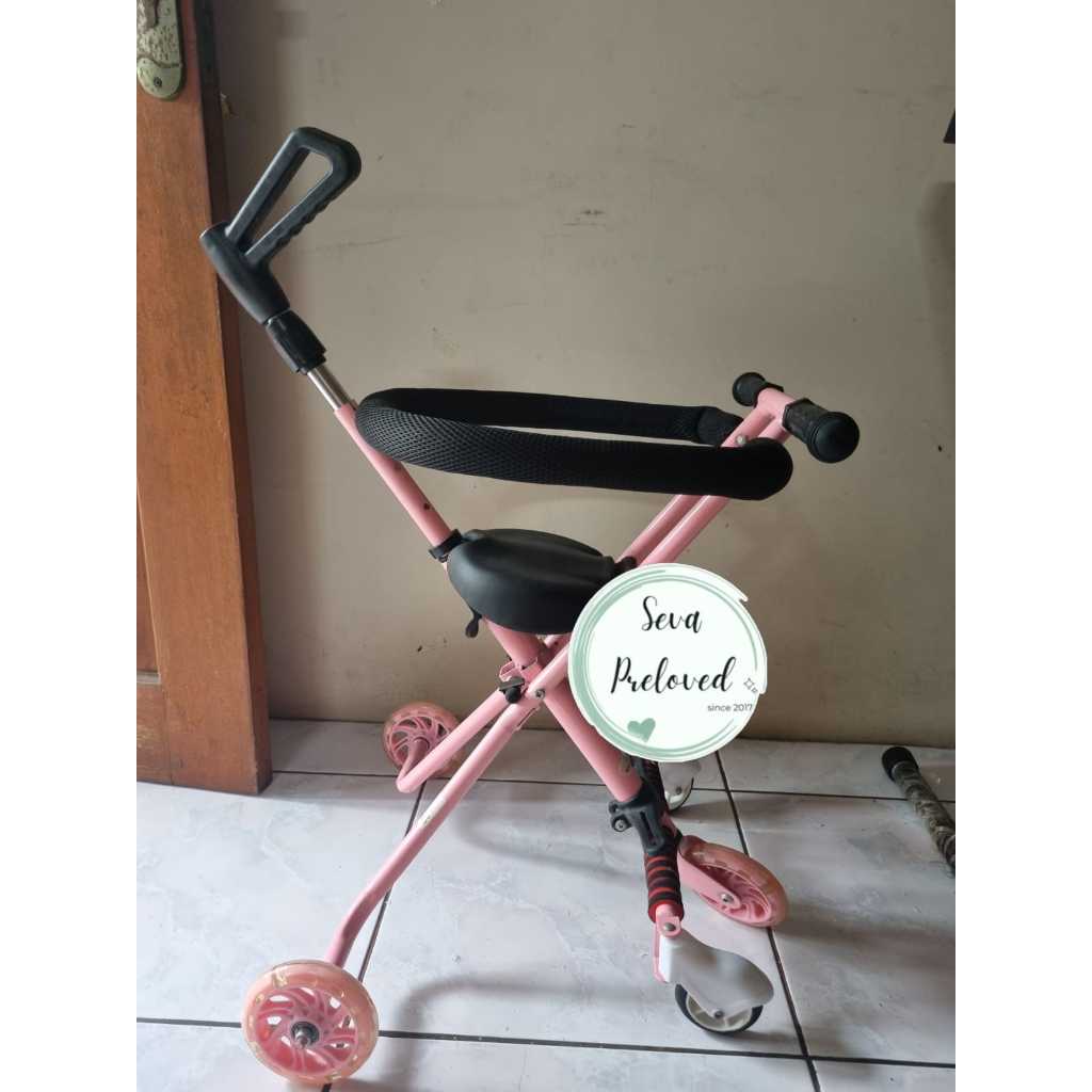 [NO NEGO] Baby Stroller Exotic Lw 005 Kereta Dorong Anak Pink Preloved