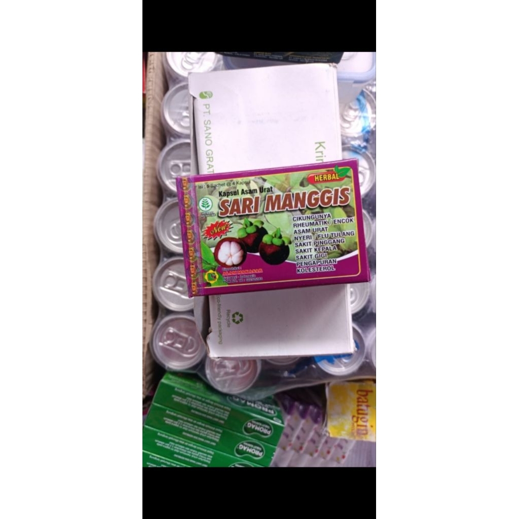 kapsul asam urat / sari manggis, herbal