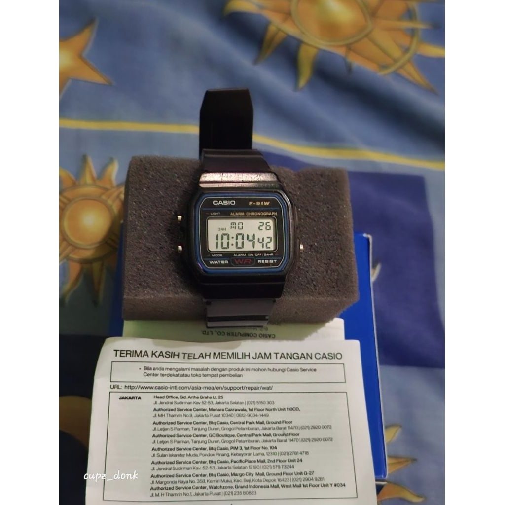 Casio F91W Mulus Original