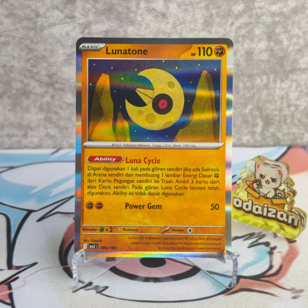 Lunatone MA3 086/193 ID Kartu TCG Pokemon