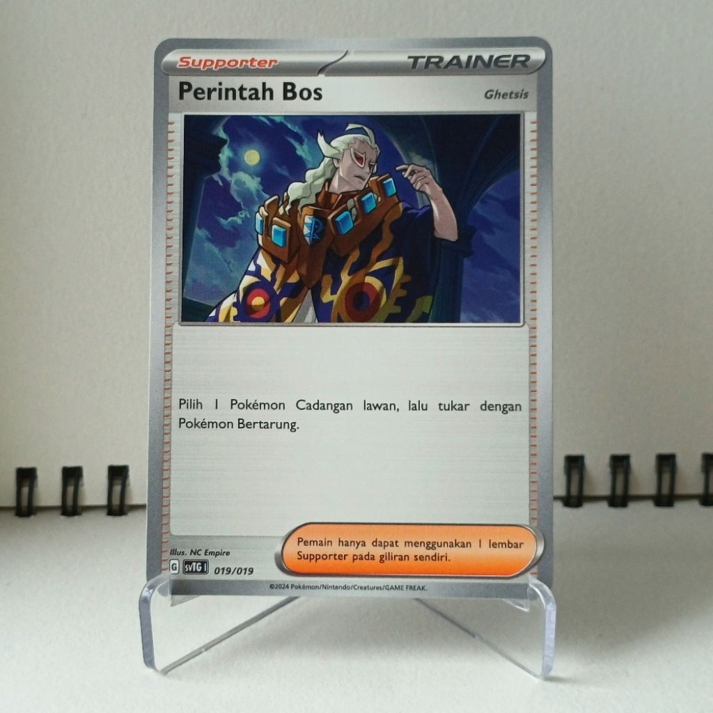 Perintah Bos - Supporter - SVTG / SVK - Kartu Pokemon TCG Indonesia - Scarlet & Violet Boks Konstruk