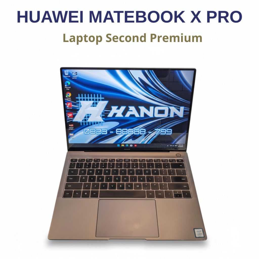 Huawei Matebook X Pro [13.9Inch 3K2K Touch | i7-8550u | 16GB Ram | 512GB SSD | W11] - Laptop Second 