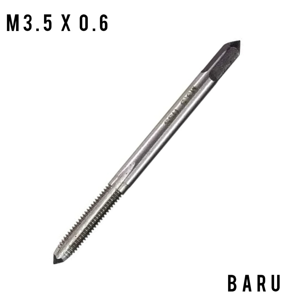 tap hand tap M3.5×0.6 tap ulir drat m3.5 x 0.6 hss baru