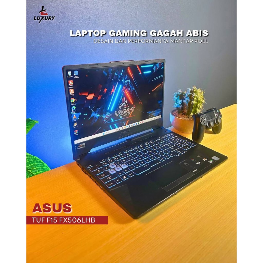LAPTOP ASUS TUF GAMING F15 FX506LHB CORE I5 NVIDIA GTX 1650 4GB SSD 512GB NVME RAM 8GB LAYAR 144HZ B