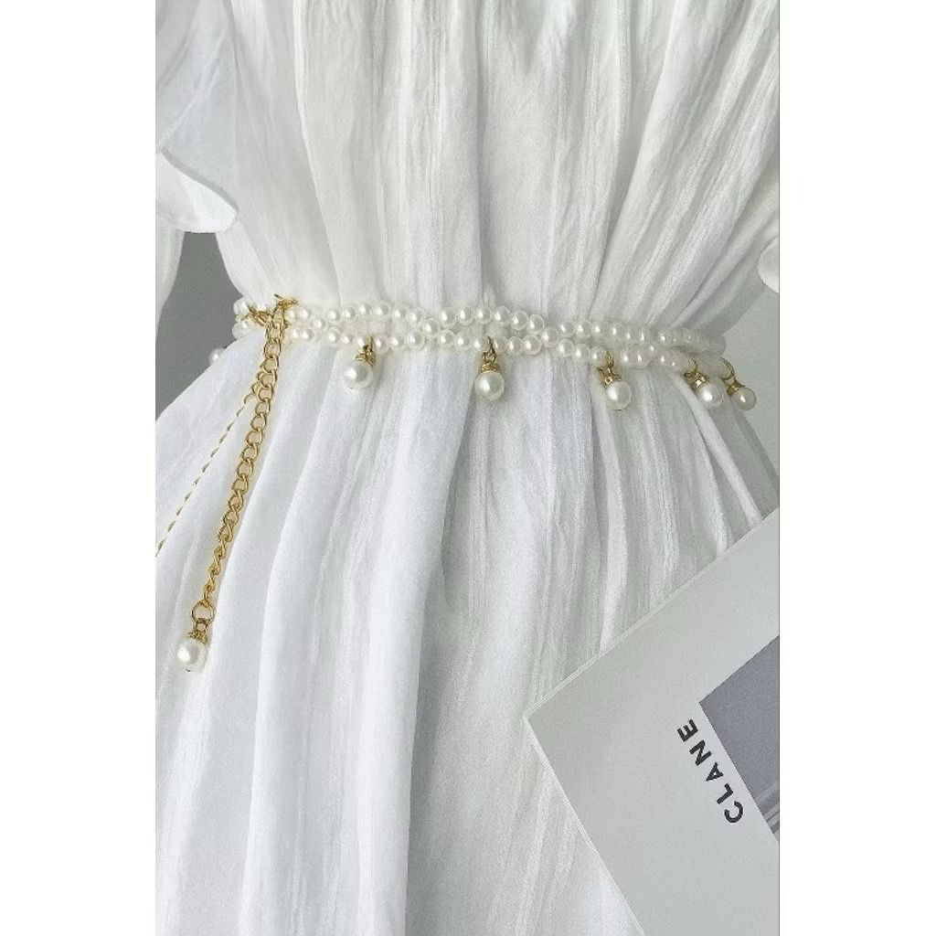 Mutiara rumbai gold - Belt Mutiara/Ikat Pinggang Mutiara/ Belt Dress Pinggang/Belt Mutiara Pinggang 