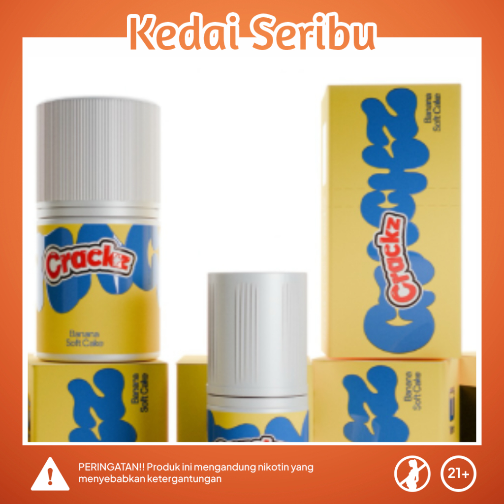 CRACKZ BANANA SOFTCAKE FREEBASE 60ML 100% ORIGINAL BY TETRA