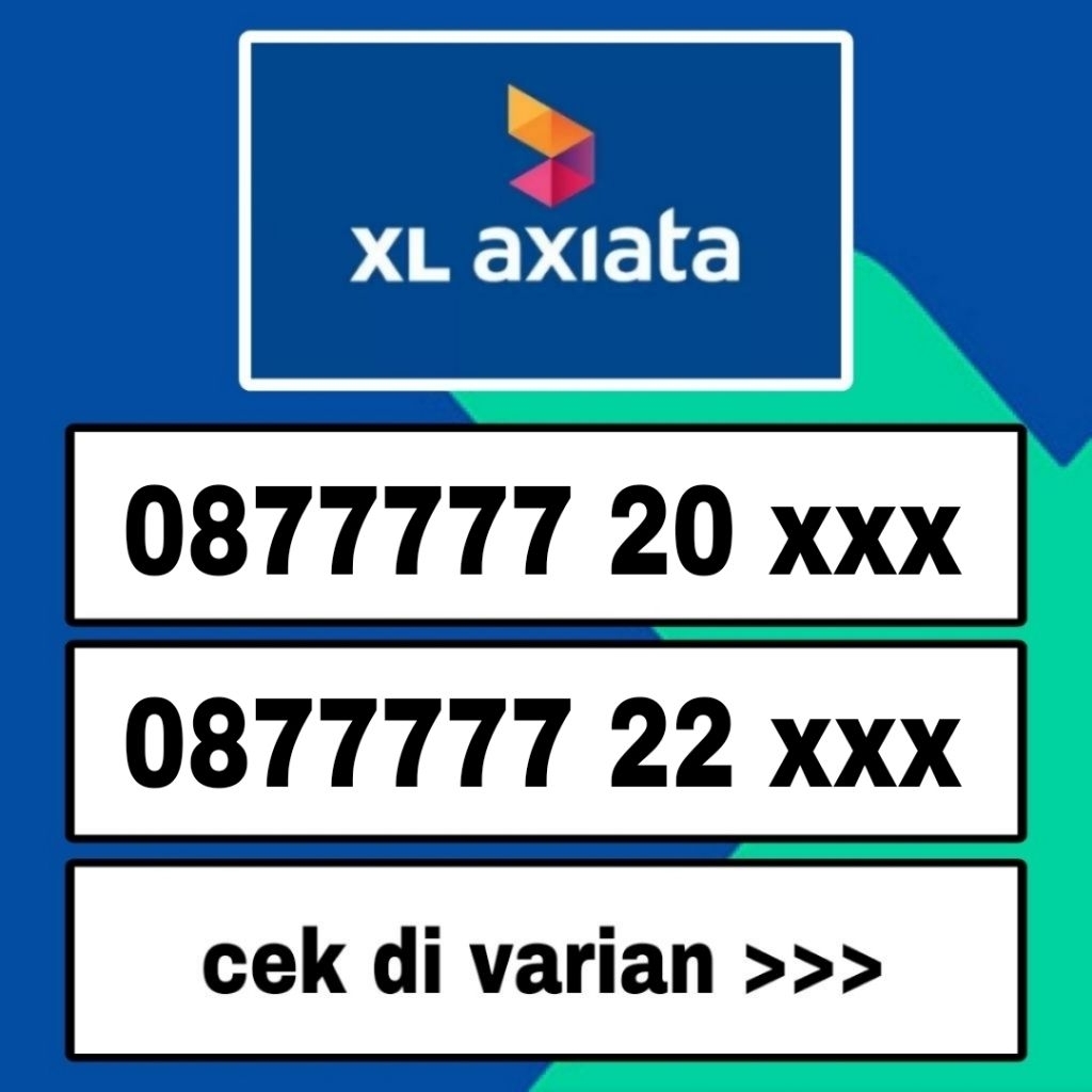 Nomor cantik XL seri rapih panca 77777