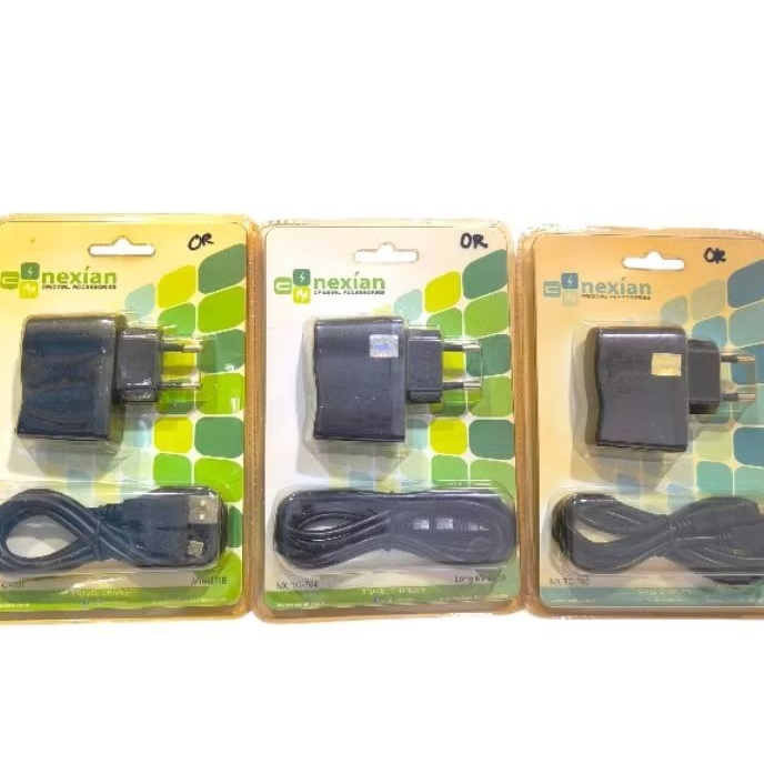 Charger Nexian Mini USB NX-TC-701/Long Mini USB NX-TC-704/Double Mini USB NX-TC-705 Original packing