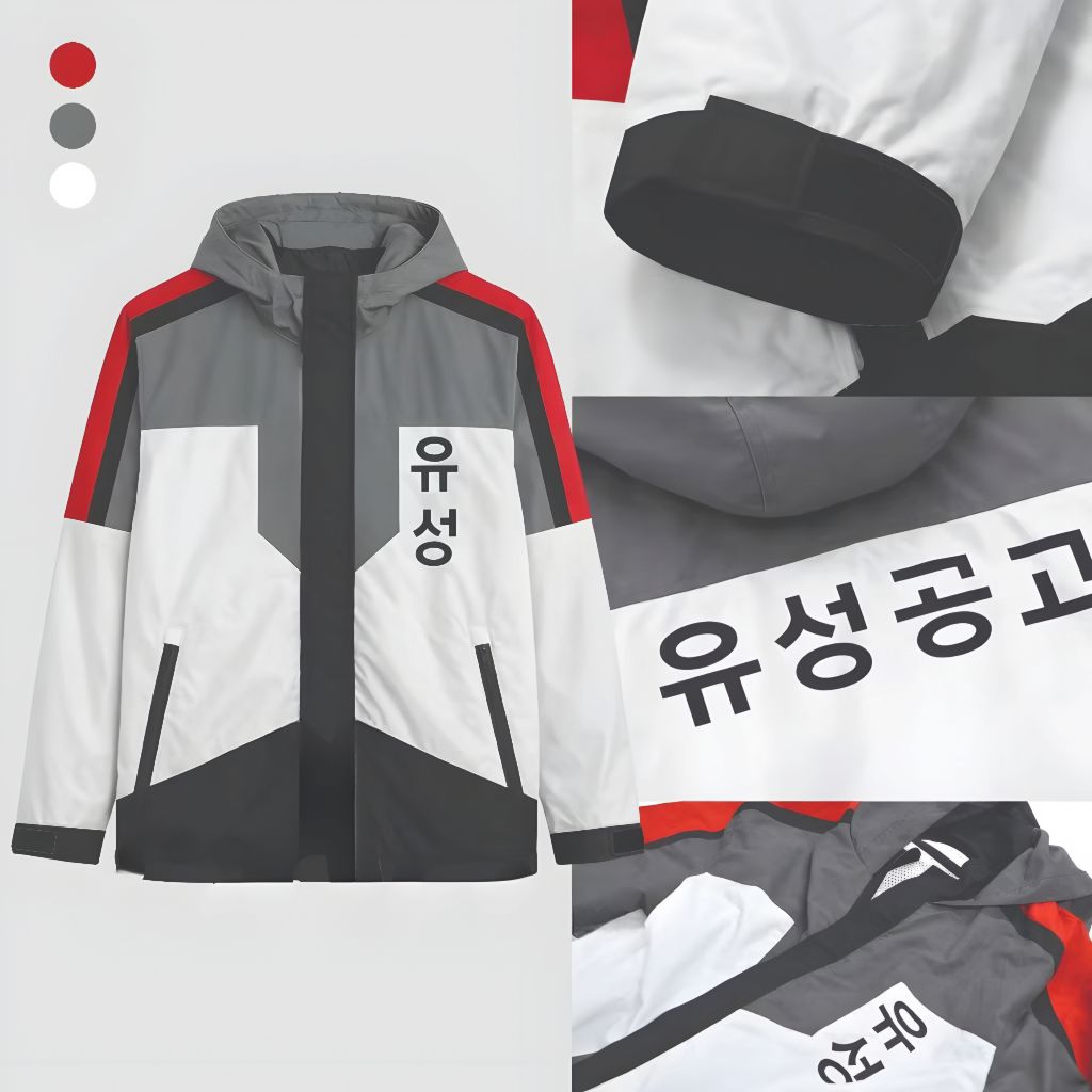 Jaket Parka Yusong High Study Group Gamin Yoon And GeonYeob Park Manhwa Outfit